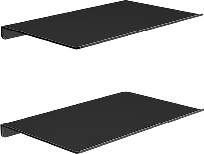 MKO 8" Small Floating Shelves for Wall, Metal Wall Mounted Shelf for Bathroom by MKO