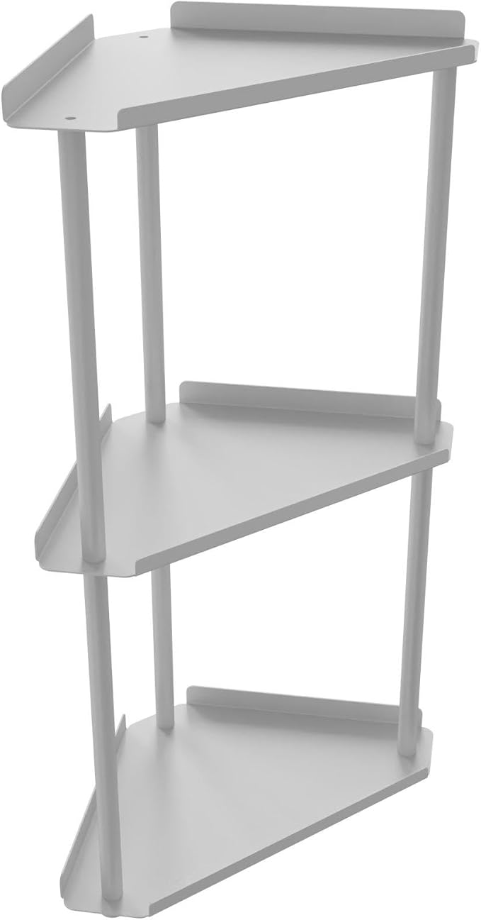 FLE Corner Bathroom Counter Organizer, Bathroom Organizer Countertop White | 3 - Image 7