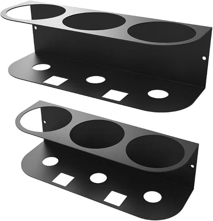 JINGCHENGMEI 2Pcs of 3 Spray Bottles Holder, Steel Wall Mount Storage Organizer - Image 5