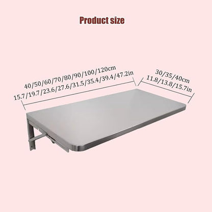304 Stainless Steel Folding Wall Shelf Wall Mount Kitchen Storage Shelves - Image 2