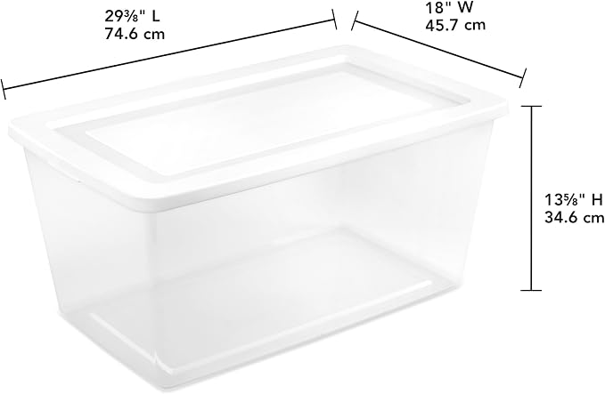Sterilite 16 Pack Storage Box, 90 Quart Stackable Tote - Image 3