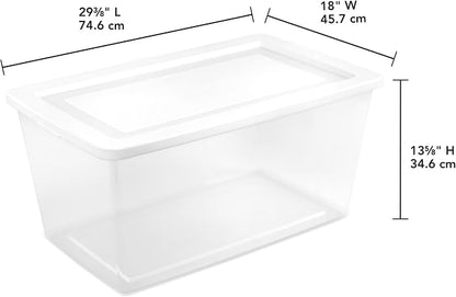 Sterilite 16 Pack Storage Box, 90 Quart Stackable Tote - Image 3