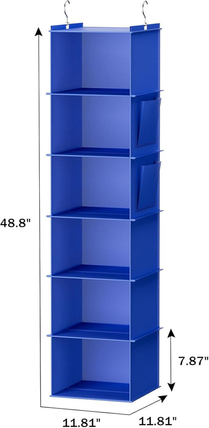 YOUDENOVA Hanging Closet Organizer, 6-Shelf Closet Hanging Storage Shelves - Image 3