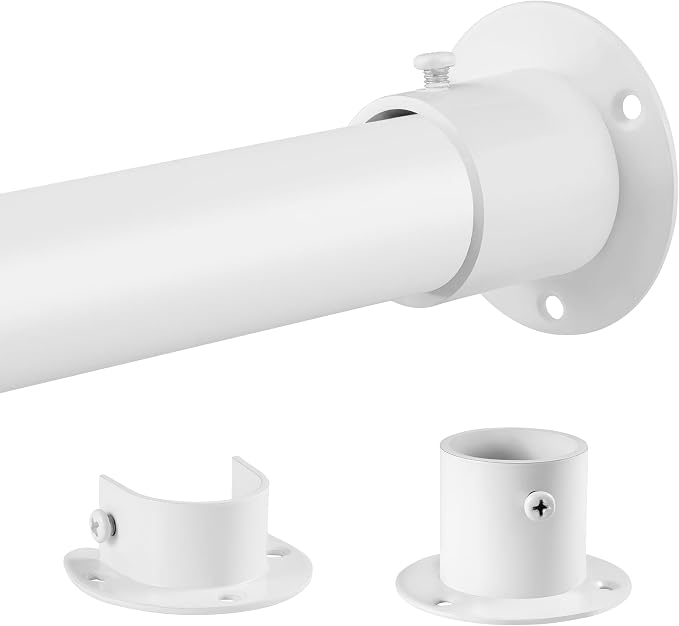 1.3 Inch Diameter Closet Rods for Hanging Clothes, Metal Heavy Duty Closet Rod by DwelSpire