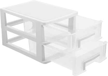 BESPORTBLE Transparent Desktop Drawer Organizer Box Drawer Storage Cabinet by BESPORTBLE