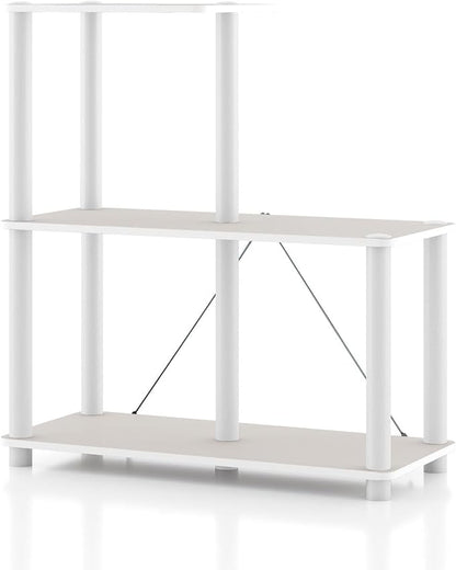 Homes: Inside + Out Apexa Modern 3-Cube Ladder Shelving Units, Collectibles by HOMESInsideOut