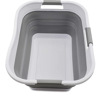 SAMMART 30L Collapsible Plastic Laundry Basket by SAMMART