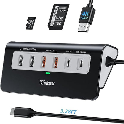 intpw USB C Hub, P9 PRO USB C Hub Multiport Adapter by intpw