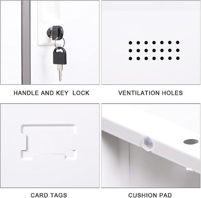 Metal Locker 9 Door Storage Cabinet, Steel Storage Lockers - Image 4