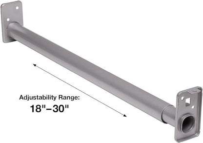 Knape & Vogt Closet Pro HD RP0022-18/30 Adjustable Closet Rod, 18-Inch to - Image 3