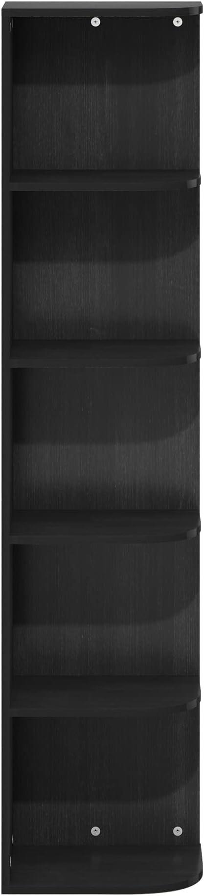 Furinno PASIR Book Shelf, 5-Tier Corner Bookshelf, Open Shelves Bookcase 9.3 x - Image 6
