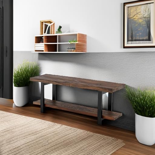 Pomona Solid Wood Entryway Bench - Image 2