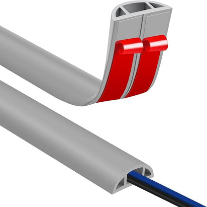 Floor Cord Covers for Wires 10FT Cable Hider Wire Cover Self Adhesive Cord by JAHOMFAI