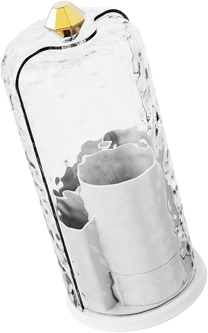 Rotating Makeup Organizer, 360-Degree Clear Cosmetic Case - Image 4