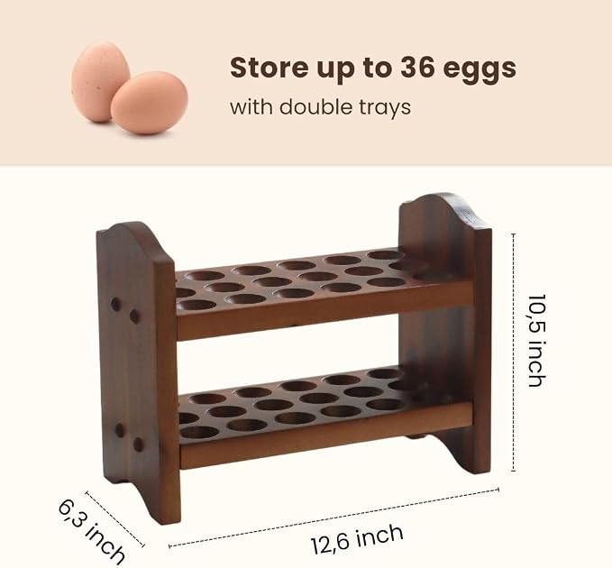 Egg Holder Countertop, Egg Storage and Egg Container - Image 3