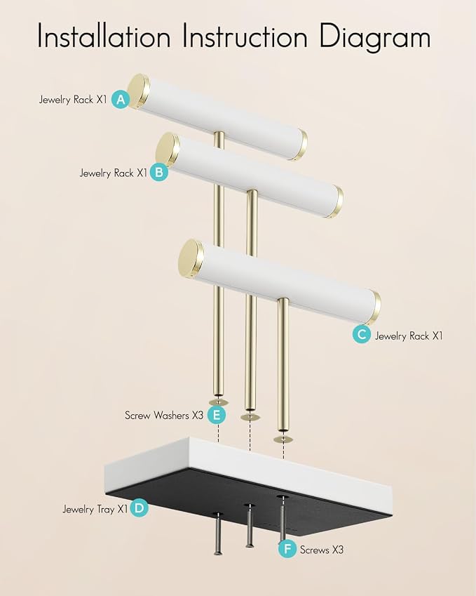 Vlando 3 Tier Bracelet Holder Organizer - Image 5