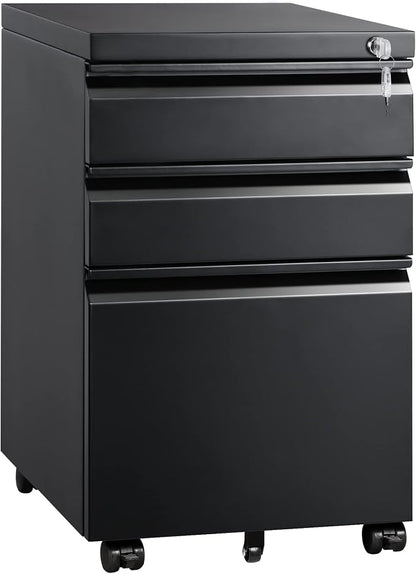 DEVAISE 3 Drawer Mobile File Cabinet by DEVAISE