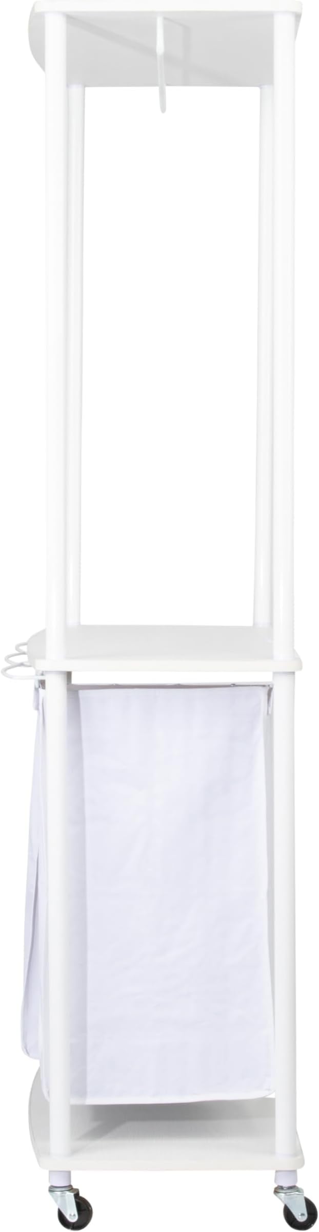 Household Essentials 3-Bag Laundry Center, Smooth Laminate Shelving, Sturdy - Image 6