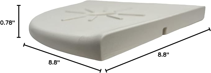 Tenedos Resin Decor 8 inch Corner Bathroom Shower Shelf Tile Flatback Wall - Image 2