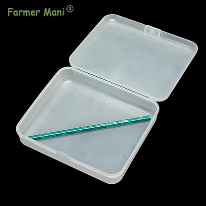 2 Pack Rectangular Clear Frosted Plastic Box Containers - Image 8