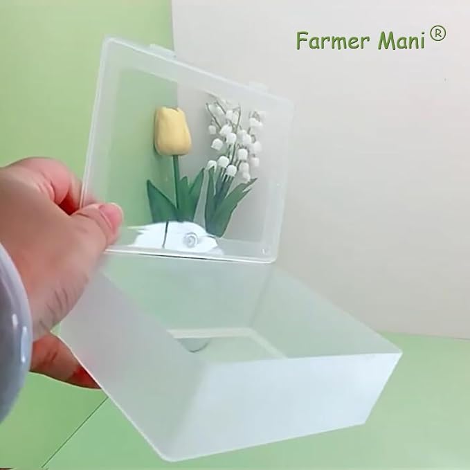 2 Pieces Rectangle Small Plastic Box Containers - Image 5