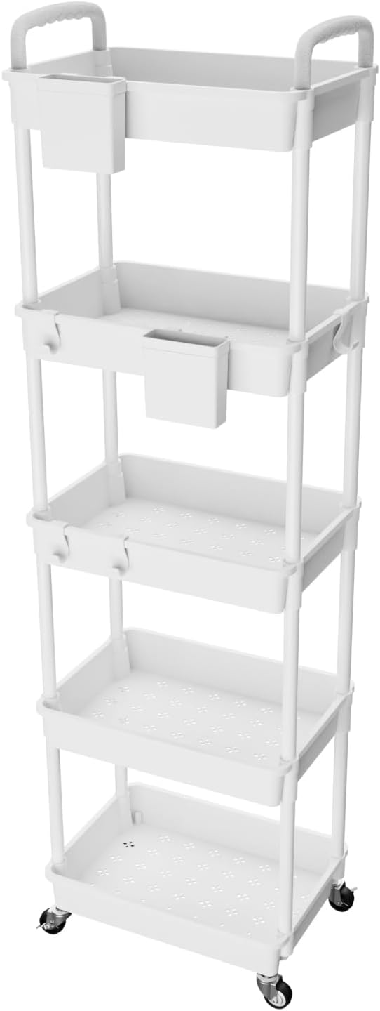 5 Tier Rolling Utility Cart by REBECAT