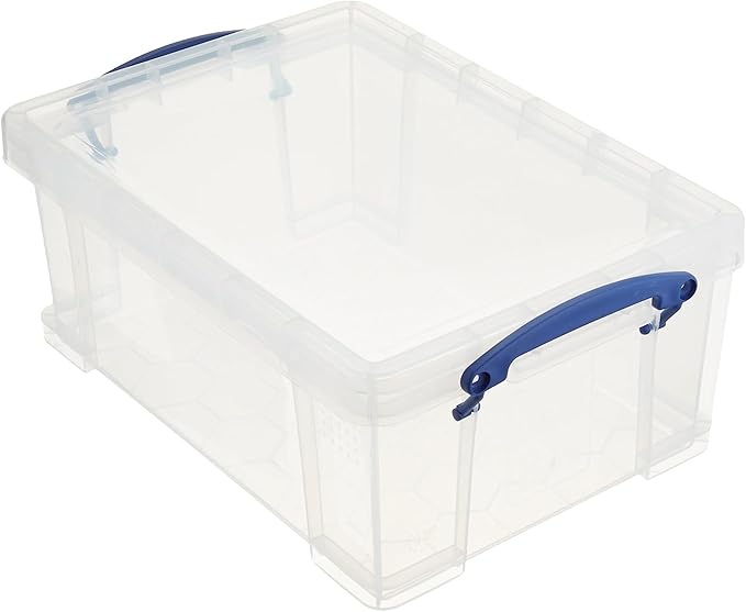 Really Useful Box 9 Liter Plastic Stackable Storage Container by ReallyUsefulBox