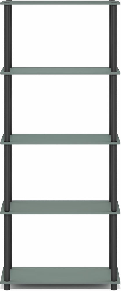 Furinno Turn-N-Tube Storage Shelves, 5-Tier Book Shelf, Corner Shelf, Toolless - Image 7