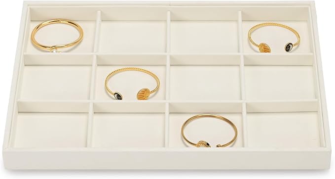 12 Grids Microfiber Jewelry Tray Bracelet Bangle Earring Tray Jewelry Display - Image 8