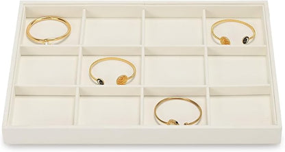 12 Grids Microfiber Jewelry Tray Bracelet Bangle Earring Tray Jewelry Display - Image 8
