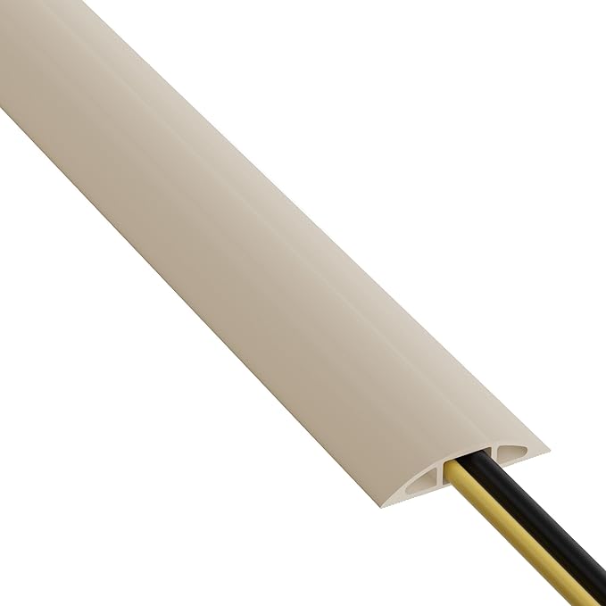 D-Line 30ft Floor Cord Cover, Floor Cable Protector, Extension Cord Cover by D-LineUSAinc