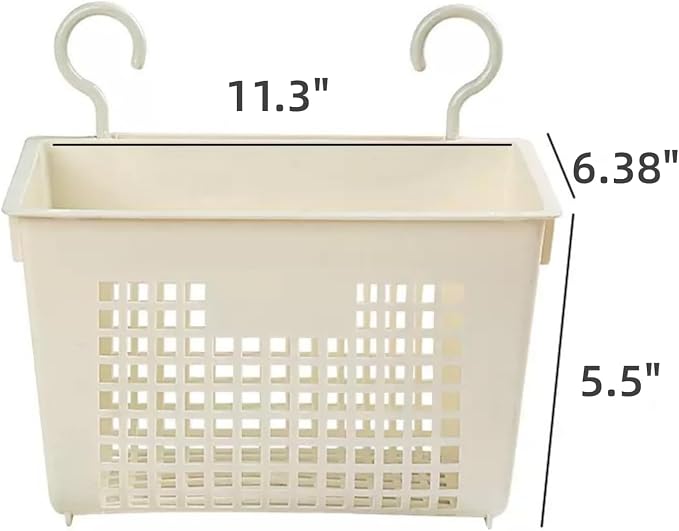 3PCS Plastic Hanging Baskets for Shower, Hanging Basket Organizer - Image 2