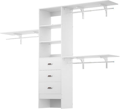 iSunirm 8FT Closet System, Wall Mount Bedroom Wardrobe by iSunirm