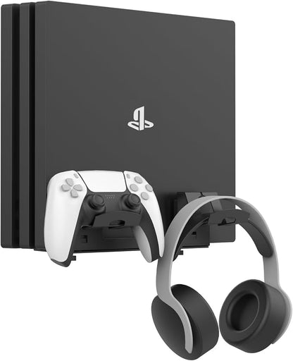 Monzlteck Universal Game Console Wall Mount + 2 Controller Holders, Compatible - Image 6
