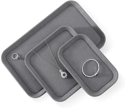 Jewelry Display, Yinbeini Microfiber Valet Tray, Luxury Jewelry Drawer Organizer - Image 5
