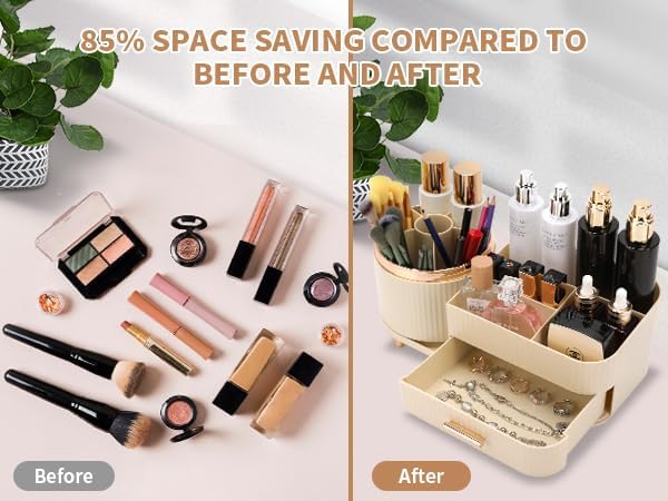 Makeup Organizer for Vanity, Cosmetic Display Case - Image 2