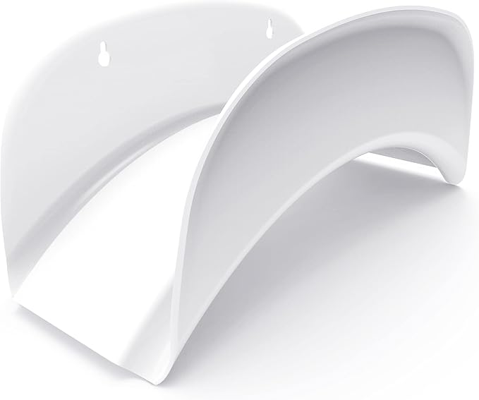 Gardzen Steel Wall-Mounted Heavy Duty White Hose Bracket, Car Hose Holder by Gardzen