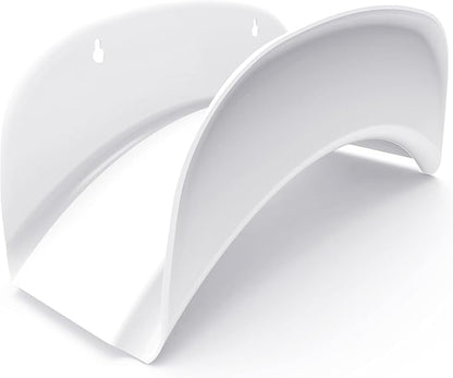 Gardzen Steel Wall-Mounted Heavy Duty White Hose Bracket, Car Hose Holder by Gardzen