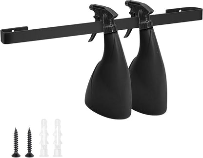 Harhana Spray Bottle Holder 14 Inches Slim Stainless-Steel Wall Mount Hanger by Harhana