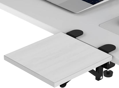 Sisyphy Ergonomics Desk Extender Tray, 9.5x9.1" Punch-Free Clamp on, Foldable by Unknown