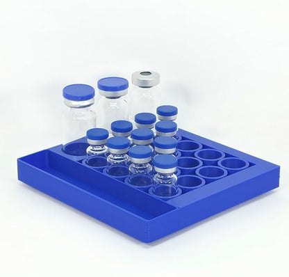 Vial Holder for Refrigerator Use | Home Vial Organizer Tray for Peptide– by Unknown