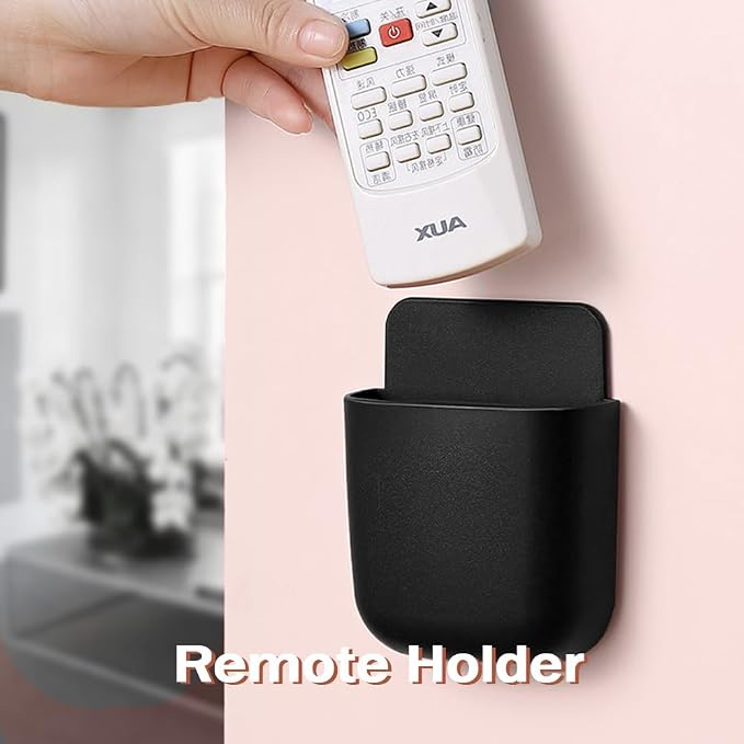 3 Pcs Remote Control Holder, Wall Mount Pen Holder Hole-Free Self Adhesive - Image 2