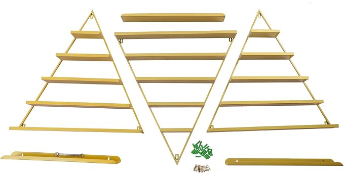 Elegant Gold Wall Mounted Nail Polish Rack - Image 9