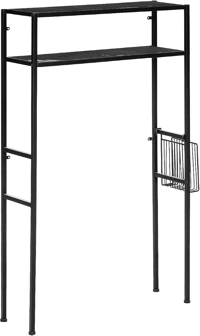 MyGift 2-Tier Over The Toilet Storage Rack, Over Toilet Bathroom Organizer - Image 7