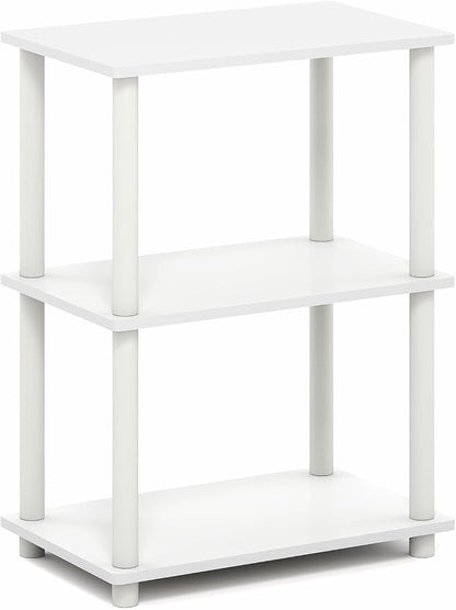 Furinno Turn-N-Tube Storage Shelves, 3-Tier Book Shelf, Corner Shelf, Toolless - Image 5
