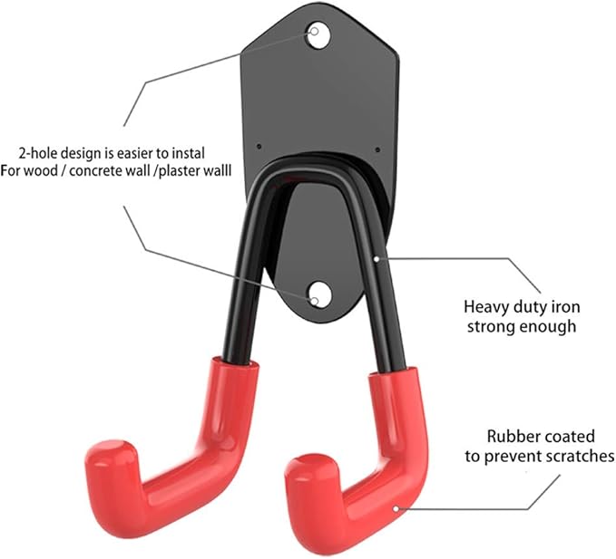 TORACK Garage Hooks Heavy Duty, 15 Pack Wall Mount Steel Utility Hooks&Hangers - Image 3