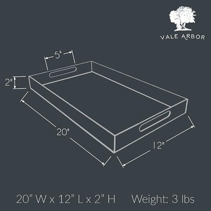 Clear Acrylic Serving Tray for Vanity, Desk and Décor - Image 4