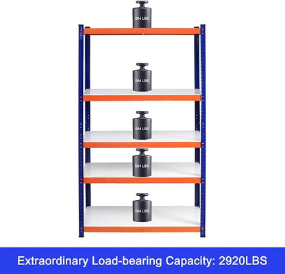Heavy Duty Garage Storage Shelves, 5-Tier Adjustable Metal Shelving Unit - Image 4