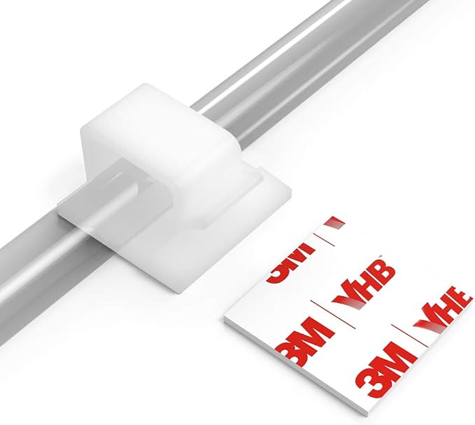Cable Clips with Strong Self-Adhesive, XIAOXI R Shape Cable Management TV PC by ProfessionalCableManager