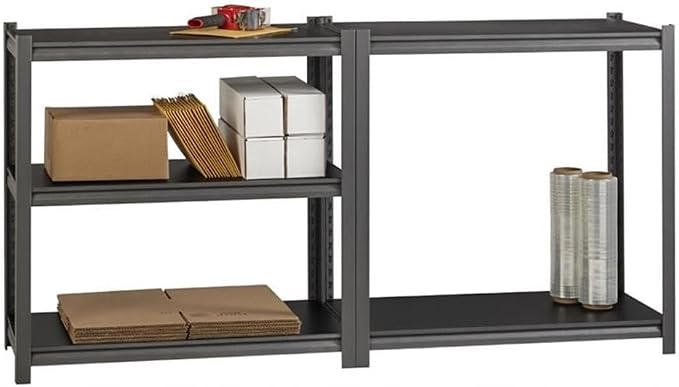 Pemberly Row 3200lb Riveted Metal Shelving Unit, Steel Frame - Image 5